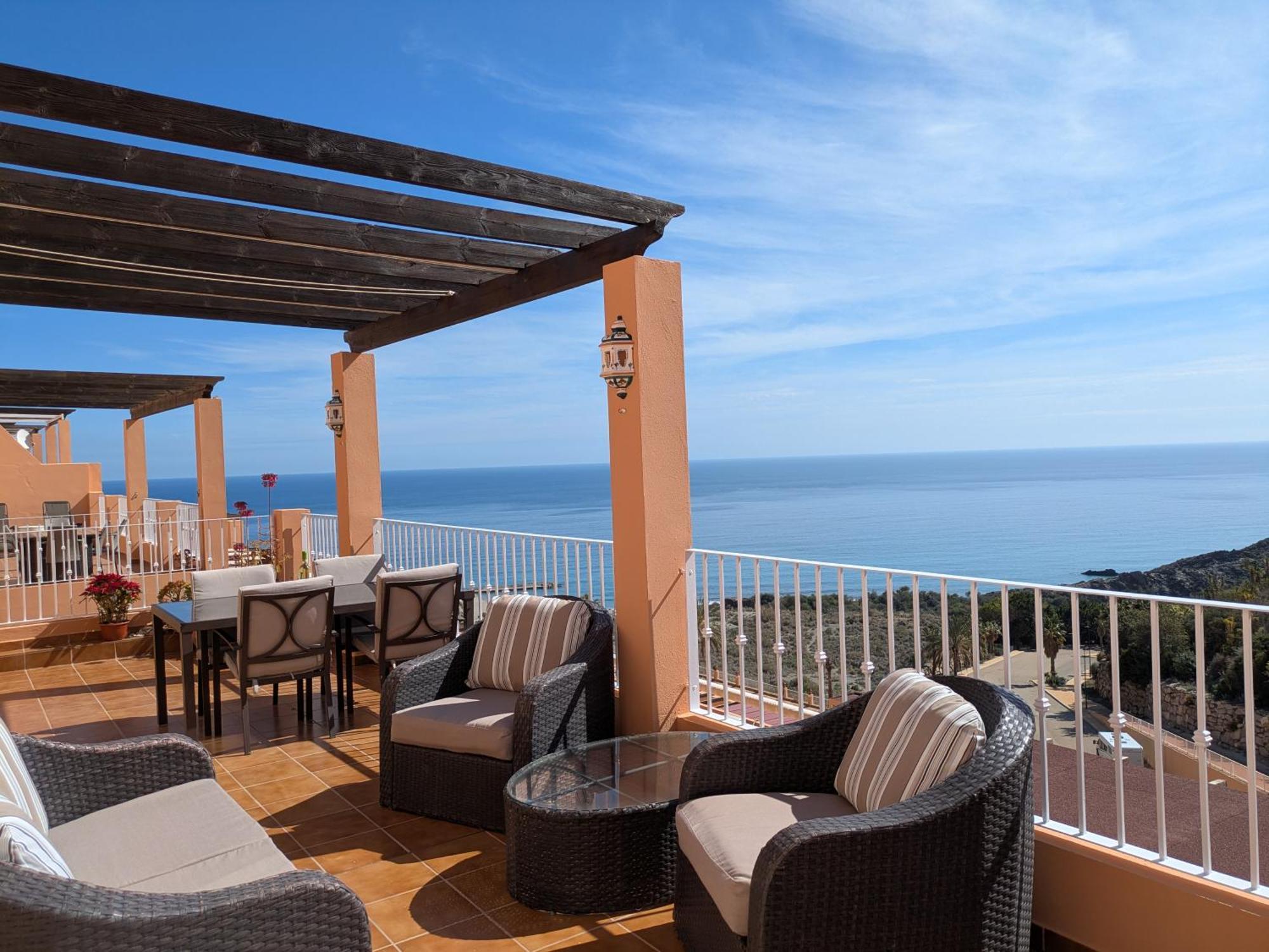 South Facing Apartment, Fantastic Sea Views,Terrace, 300M Beach Mojácar Exteriér fotografie