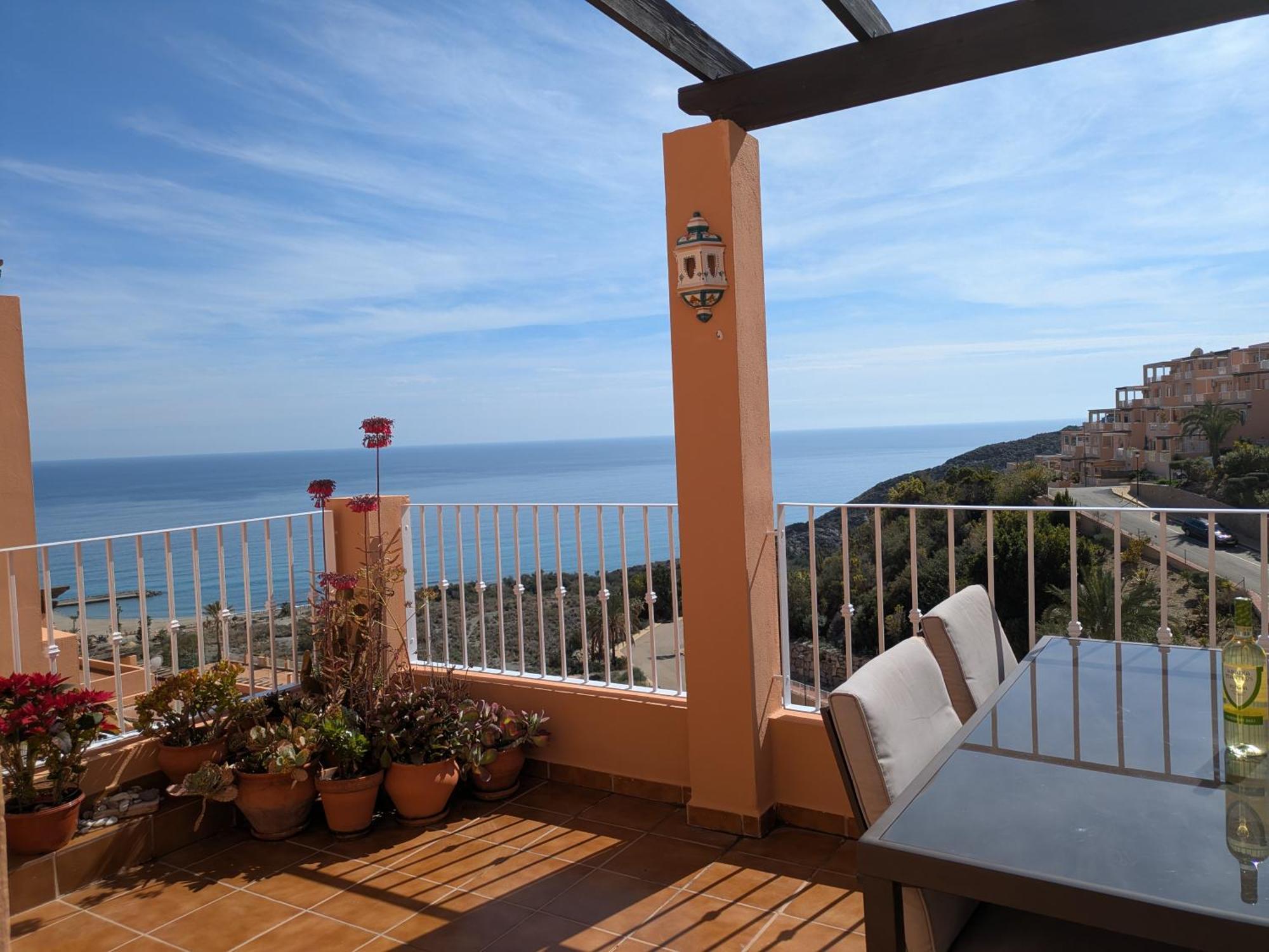 South Facing Apartment, Fantastic Sea Views,Terrace, 300M Beach Mojácar Exteriér fotografie
